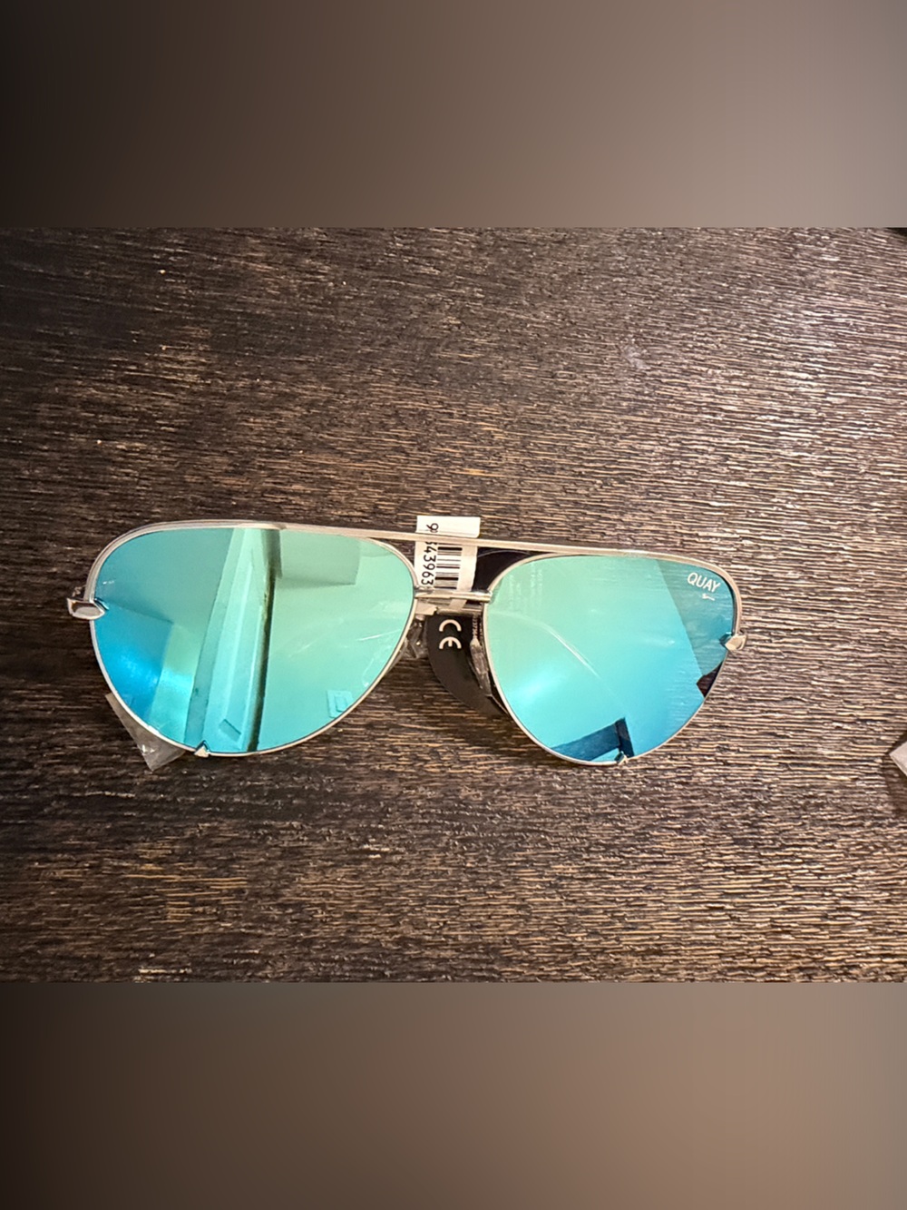 Quay Australia x Desi Perkins High Key Blue with Silver Frame